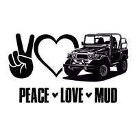 T-Shirt Peace, Love, Mud