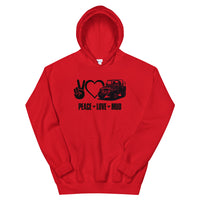 Unisex Hoodie - Peace, Love, Mud